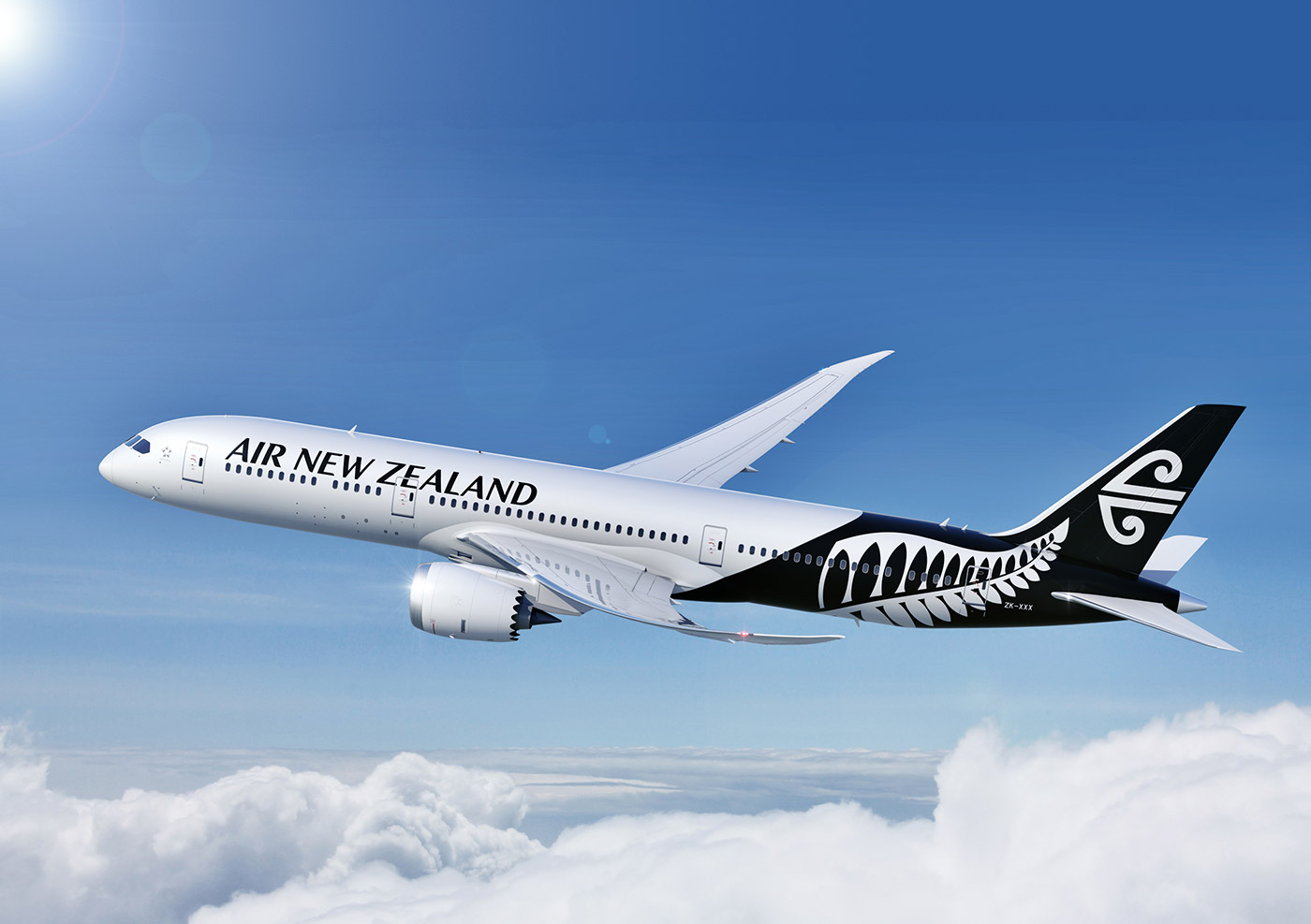 Air New Zealand White Livery | Courtesy of www.airlinereporter.com